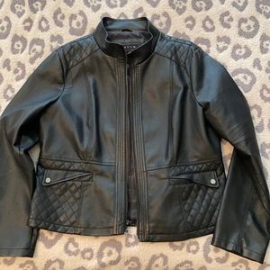 Faux leather jacket
